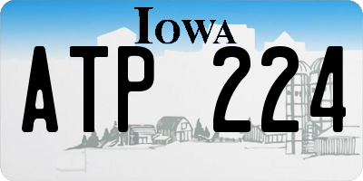 IA license plate ATP224