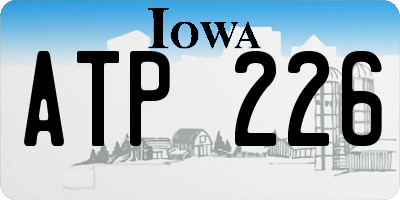 IA license plate ATP226