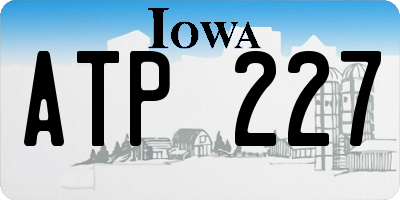 IA license plate ATP227