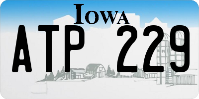 IA license plate ATP229