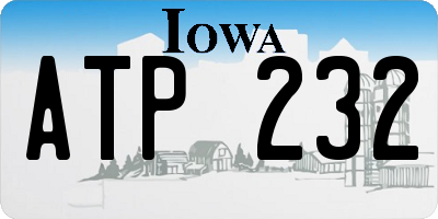 IA license plate ATP232