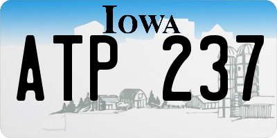 IA license plate ATP237