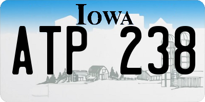 IA license plate ATP238