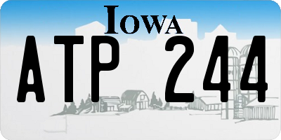 IA license plate ATP244