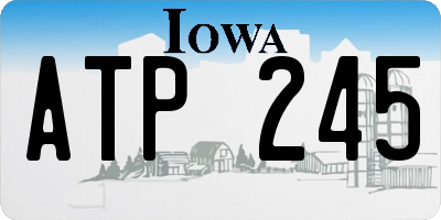 IA license plate ATP245