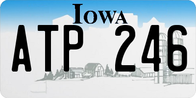 IA license plate ATP246