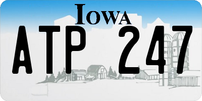IA license plate ATP247