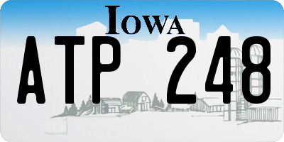 IA license plate ATP248
