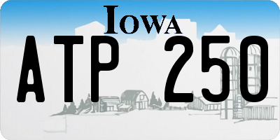 IA license plate ATP250
