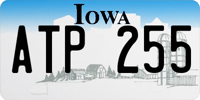 IA license plate ATP255