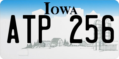 IA license plate ATP256