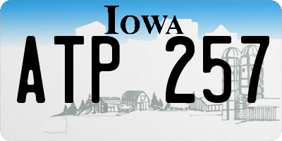 IA license plate ATP257
