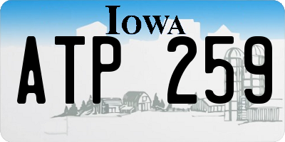 IA license plate ATP259
