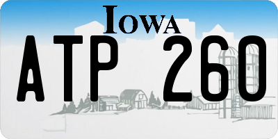 IA license plate ATP260