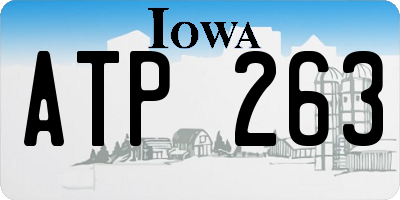 IA license plate ATP263