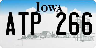 IA license plate ATP266
