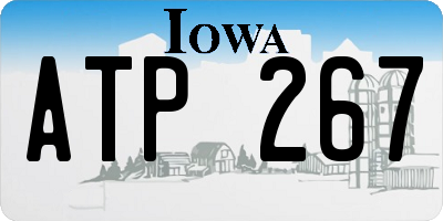 IA license plate ATP267