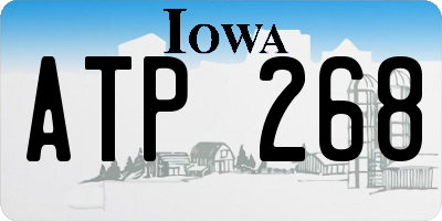 IA license plate ATP268