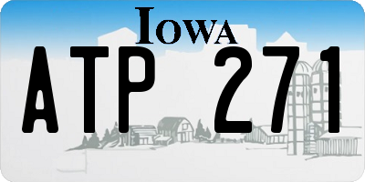 IA license plate ATP271