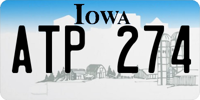 IA license plate ATP274