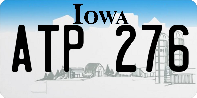 IA license plate ATP276