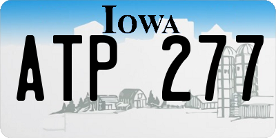 IA license plate ATP277
