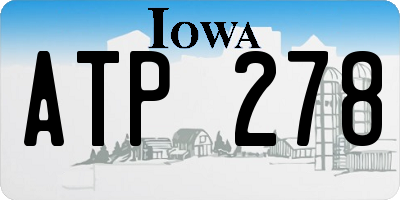IA license plate ATP278