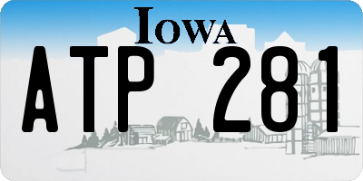 IA license plate ATP281