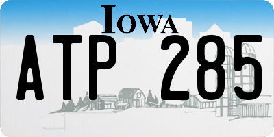 IA license plate ATP285