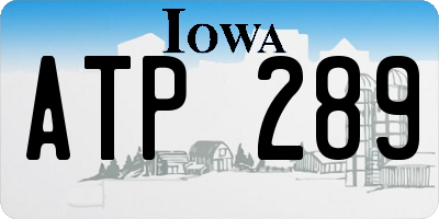 IA license plate ATP289