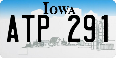 IA license plate ATP291