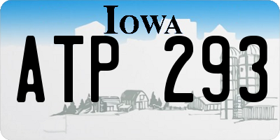 IA license plate ATP293