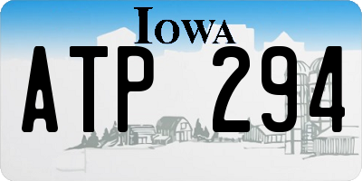 IA license plate ATP294