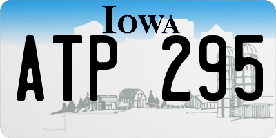 IA license plate ATP295