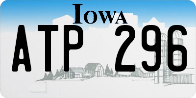 IA license plate ATP296