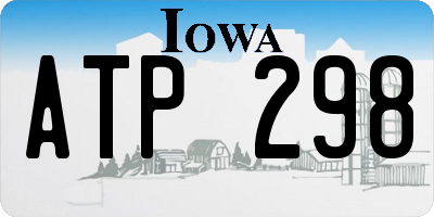 IA license plate ATP298