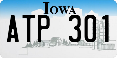 IA license plate ATP301