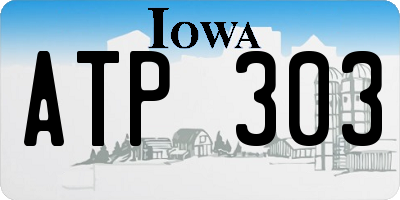 IA license plate ATP303