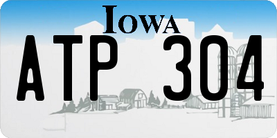 IA license plate ATP304