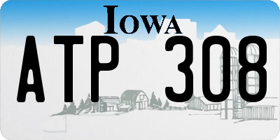 IA license plate ATP308