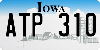 IA license plate ATP310