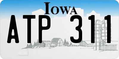 IA license plate ATP311