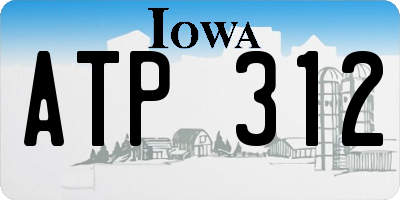 IA license plate ATP312