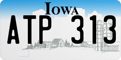 IA license plate ATP313