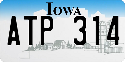 IA license plate ATP314