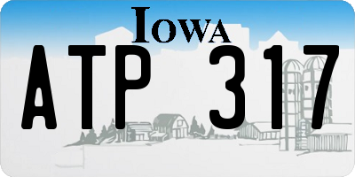 IA license plate ATP317
