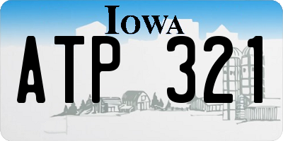 IA license plate ATP321