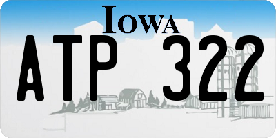 IA license plate ATP322