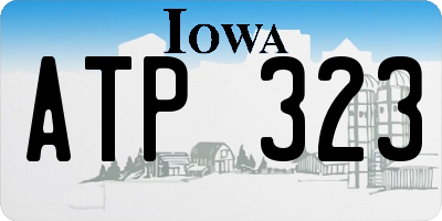 IA license plate ATP323