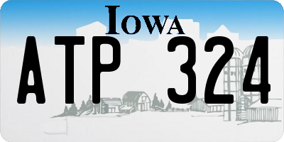 IA license plate ATP324